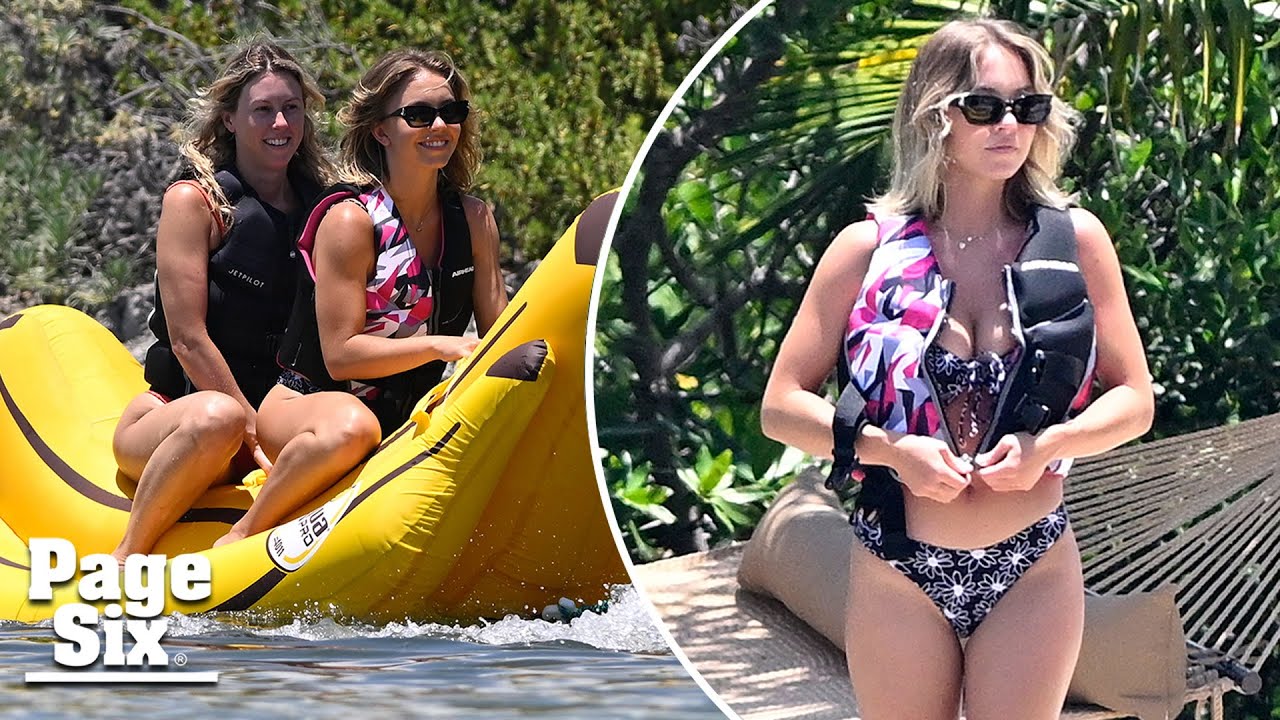 Bikini-clad Sydney Sweeney rides banana boat at her new $13.5M Florida estate