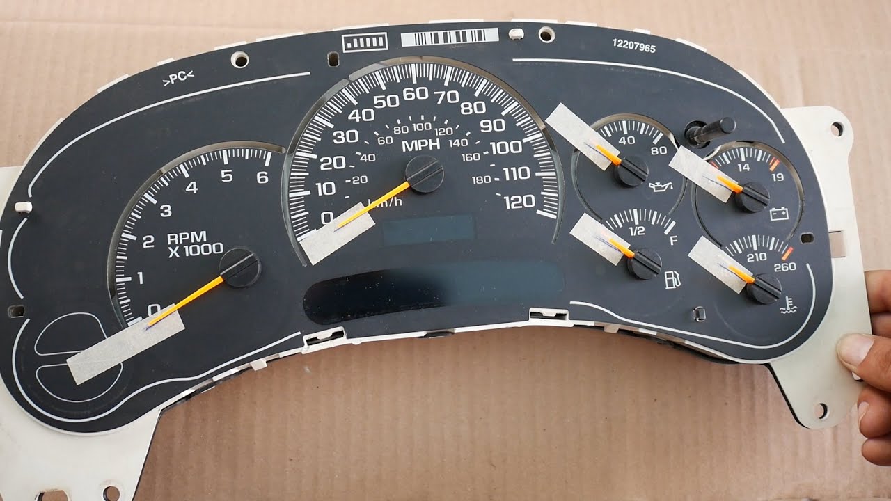 Cómo reparar clúster chevrolet Silverado, Tahoe, Suburban, Yukon, TrailBlazer