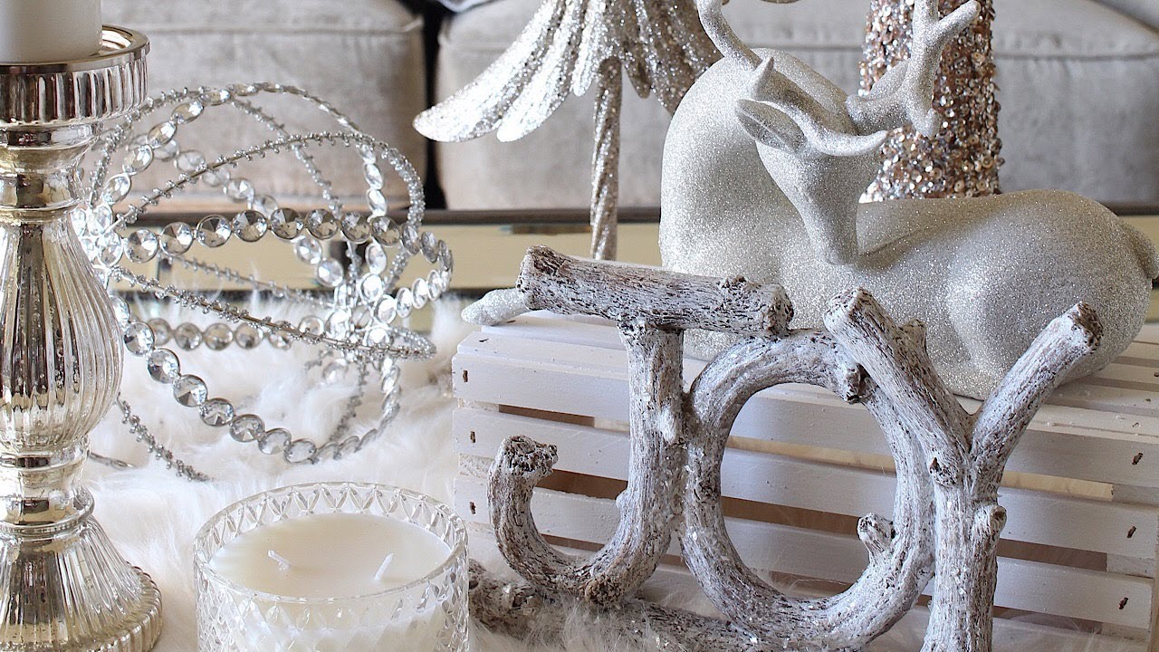 Glam Christmas Coffee Table Styling