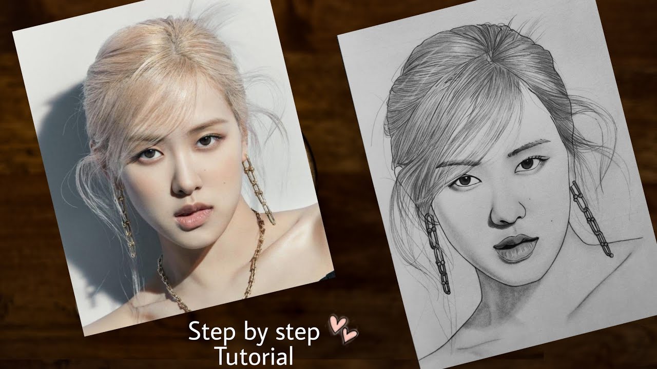 How to draw Rose Blackpink easy | Drawing Tutorial | YouCanDraw