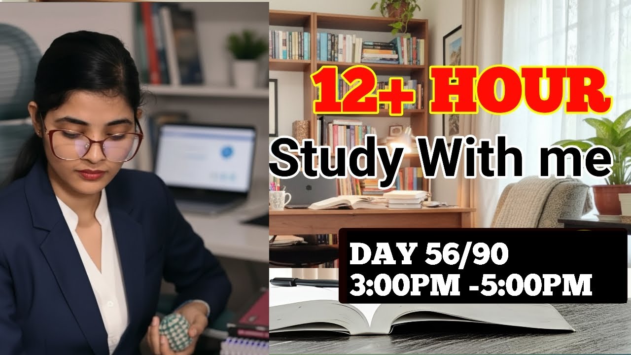 3 Hour Deep Focus Study with Me 🎧 UPSC, NEET, SSC CGL 2025 Non-Stop Concentration Music for Success