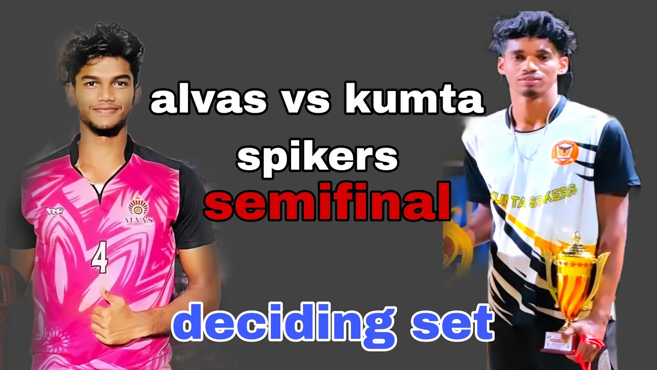 1st semifinal deciding set alvas vs kumta spikers