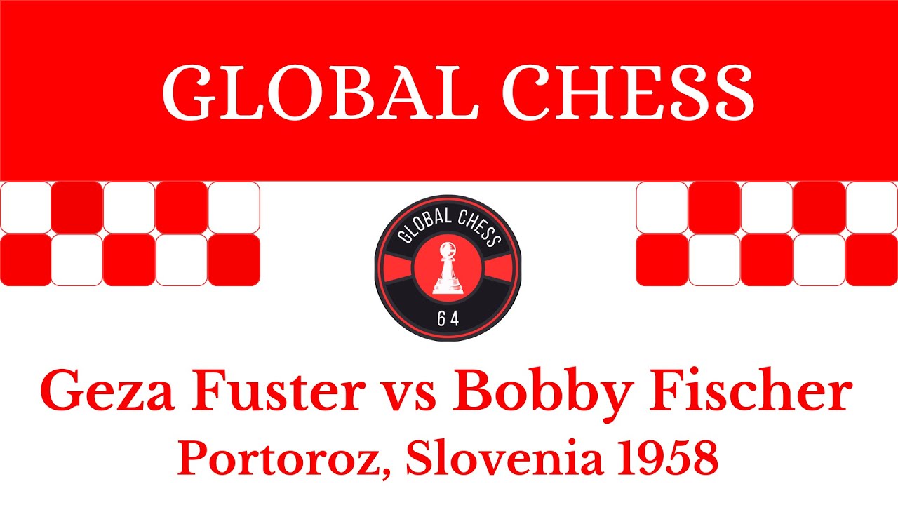Geza Fuster vs Bobby Fischer. Portoroz, Slovenia 1958