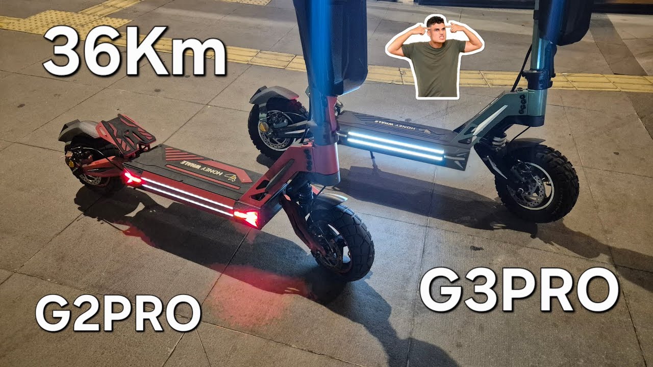 Andei 36KM a Noite 🌙 Patinete Eletrico Honeywhale G3PRO G2PRO 