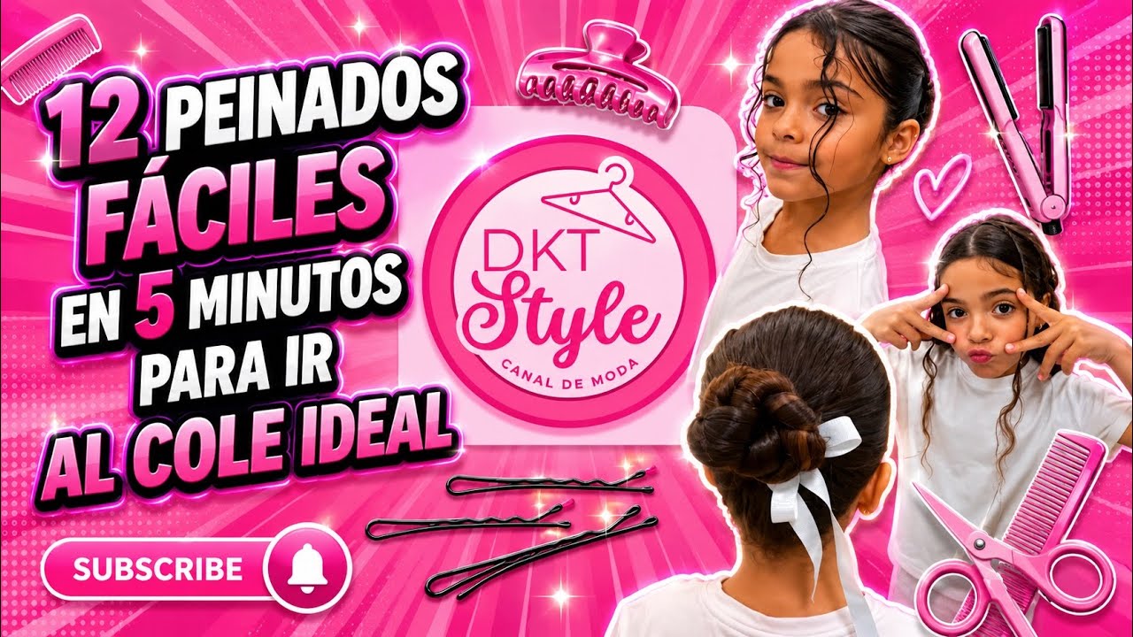 NO HACE FALTA MADRUGAR PARA IR DIVINAAAAA🎀 Ideas rápidas: 12 peinados para cada día de cole ✨💖