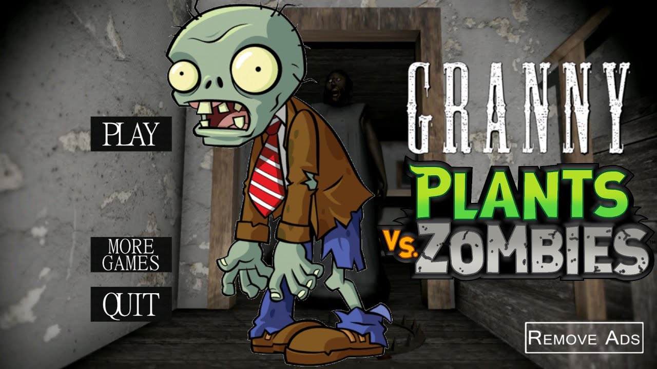 Granny is Zombie from Plants vs. Zombies