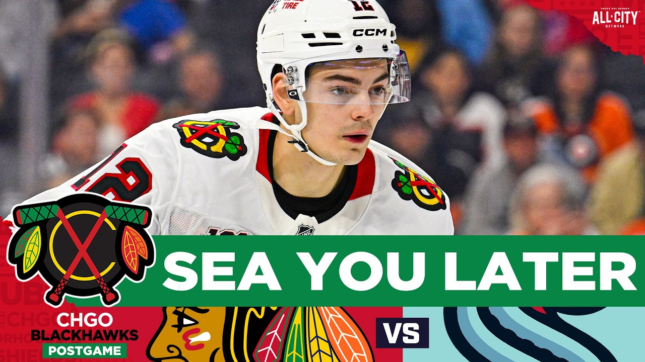 BLACKHAWKS POSTGAME: Boisvert Nets FIRST NHL Goal, Chicago Avoids Sweep vs SEA | CHGO Blackhawks