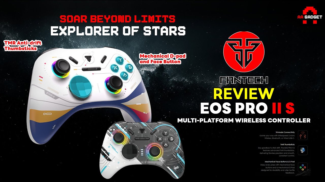 FANTECH WGP15 EOS PRO II S  Wireless Controller รุ่นปรับปรุงใหม่ ปุ่มแบบ Mechanical  |AAgadget