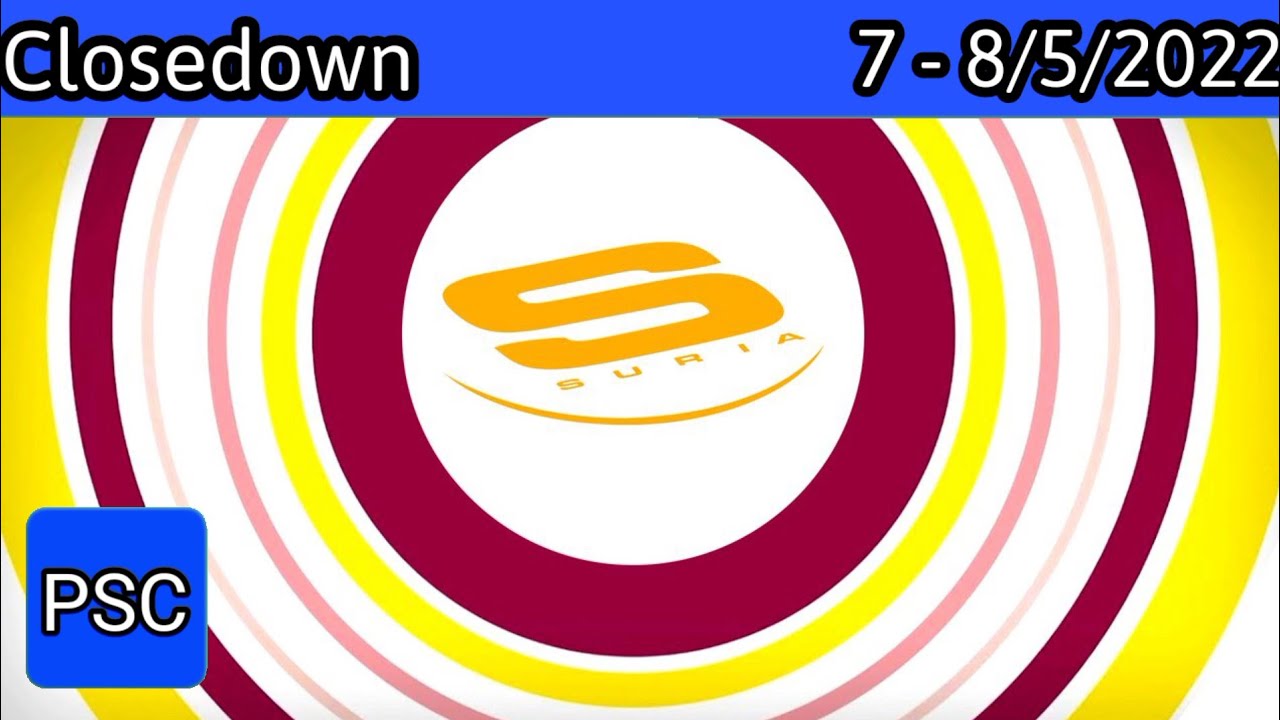 Closedown (7 - 8/5/2022): MediaCorp Suria