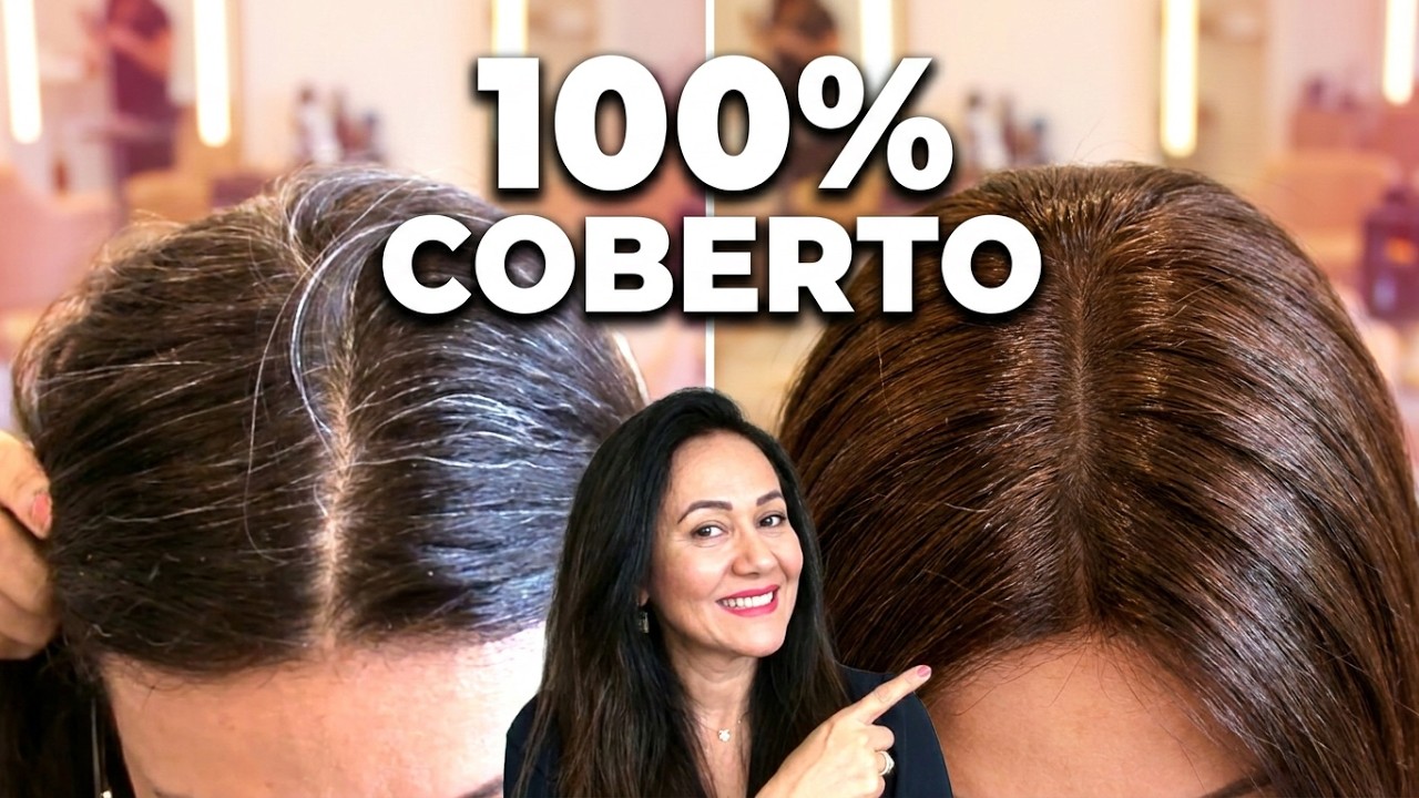 COMO COBRIR QUALQUER CABELOS BRANCO Segredo de Salão PASSO A PASSO #HairTutorial