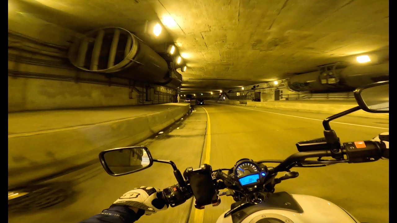 RIde Beneath The City! Chicago's LowerWackerDr, Kawasaki Vulcan S 650   4K
