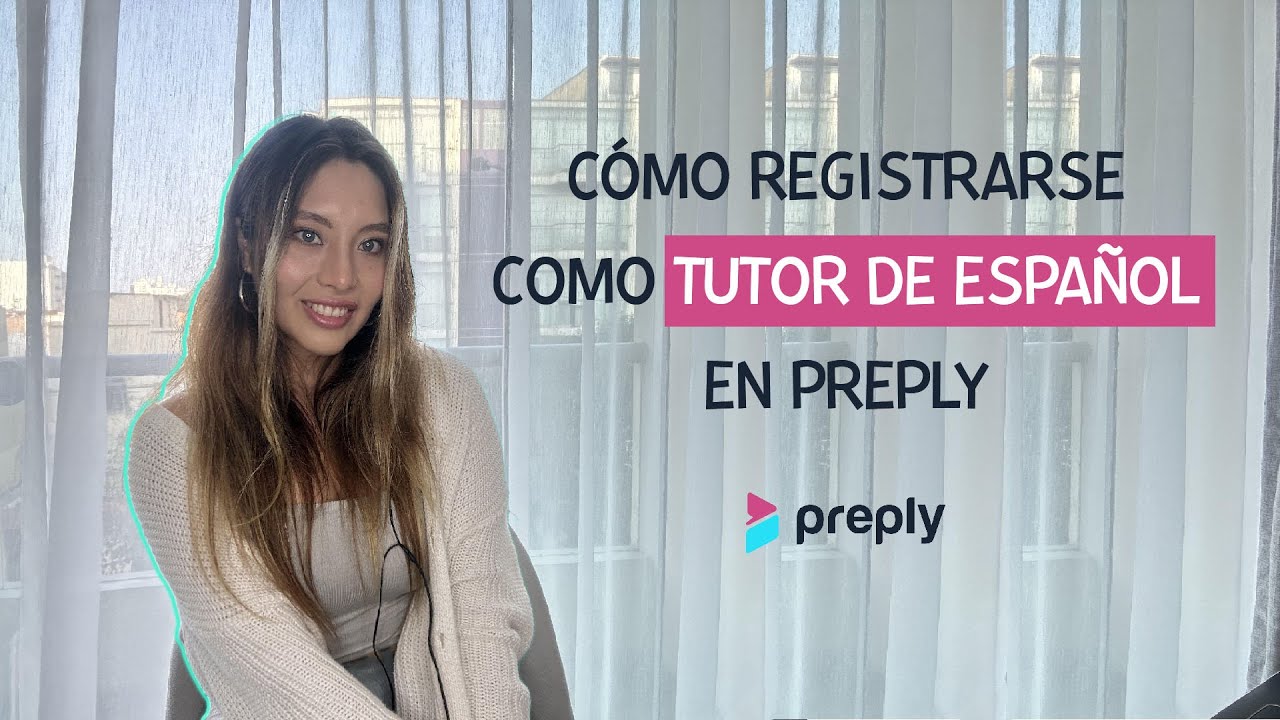 Regístrate como tutor en Preply :)