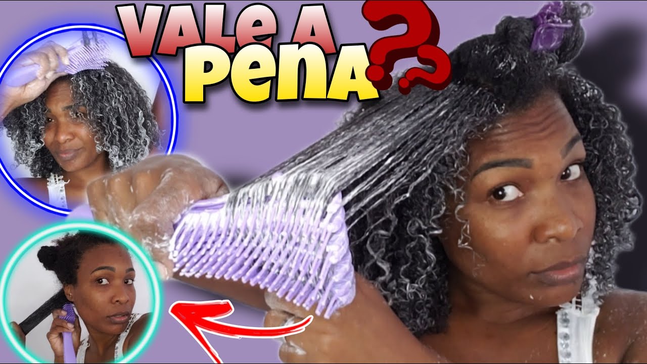 Testando a escova polvo pela primeira vez no meu cabelo crespo /Bora testar