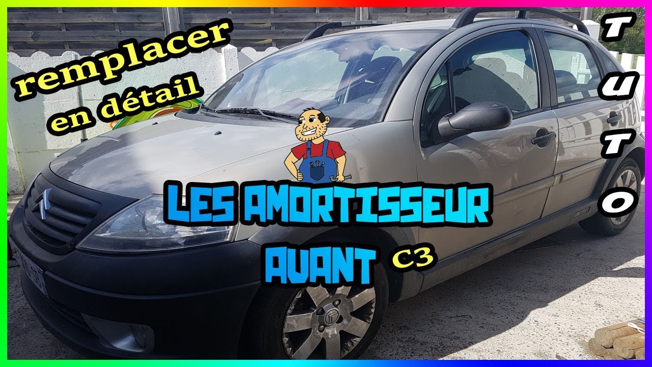 🔧tuto 🔧 remplacer 😉❗️ les amortisseur avant  C3 en détail ✌🏼❗️❗️❗️