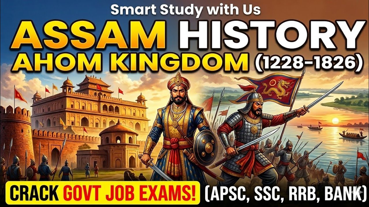  Complete Assam history Part 2|Ahom kingdom(Part 1)#assam#history#gk#upcoming#exam #ahom#kingdom 