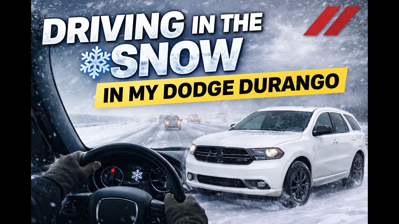 Driving in the Snow in My Dodge Durango | Highway Winter Drive