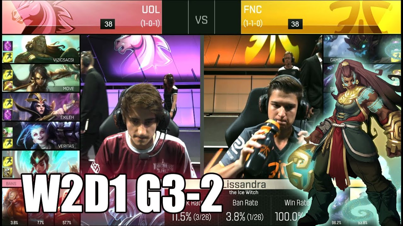 Fnatic vs Unicorns of Love | Game 2 S6 EU LCS Summer 2016 Week 2 Day 1 | FNC vs UOL G2 W2D1 1080p