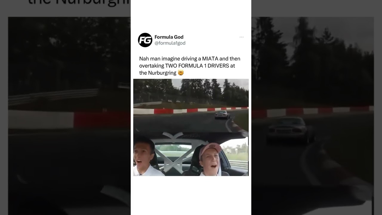 Liam Lawson gets overtaken on the nurburgring