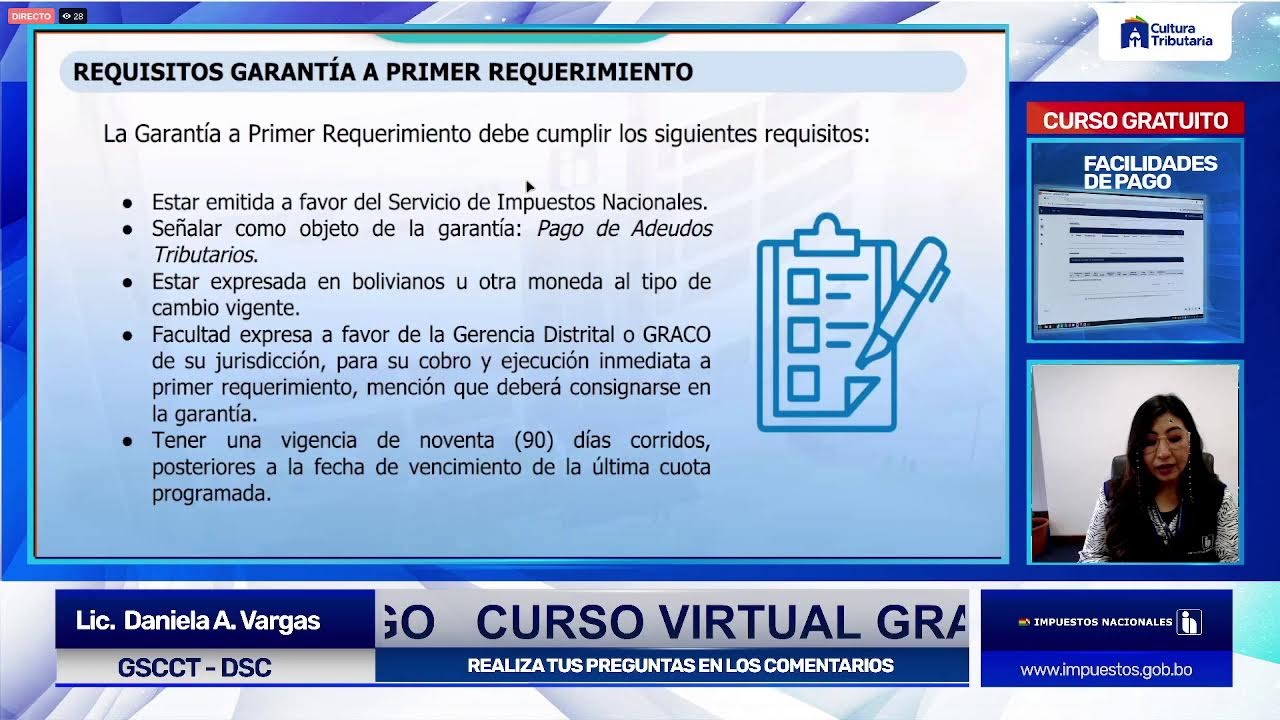 CURSO VIRTUAL: FACILIDADES DE PAGO