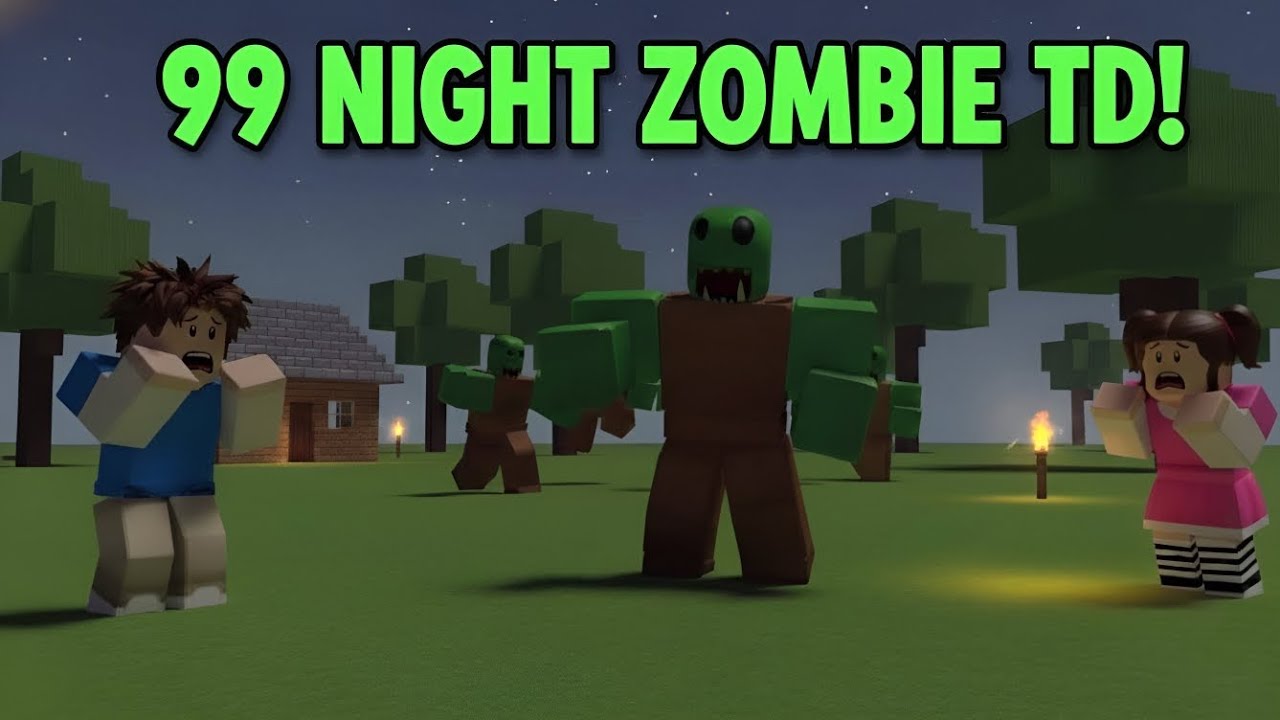99 Nights Zombie Tower Defense in Roblox 😱 | Can I Survive?