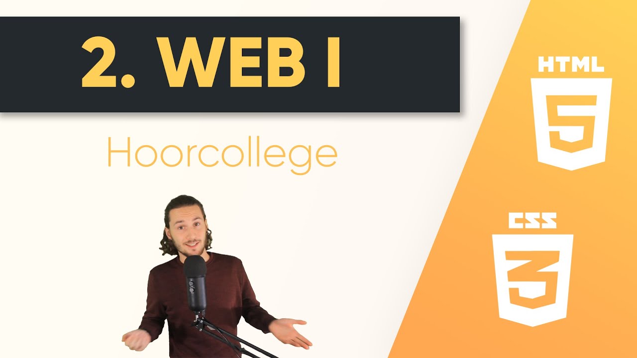 WEB 1 - Hoorcollege 2: Semantic HTML elements, hyperlinks & CSS Selectors (NL)