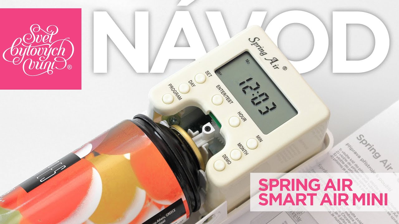 Návod na nastavení elektrického difuzéru Smart Air Mini od Spring Air