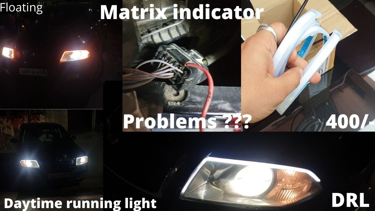 INSTALLING AUDI STYLE DRL IN OUR SKODA LAURA || DAY-TIME RUNNING LIGHT || DIY || DRL FOR ANY CAR