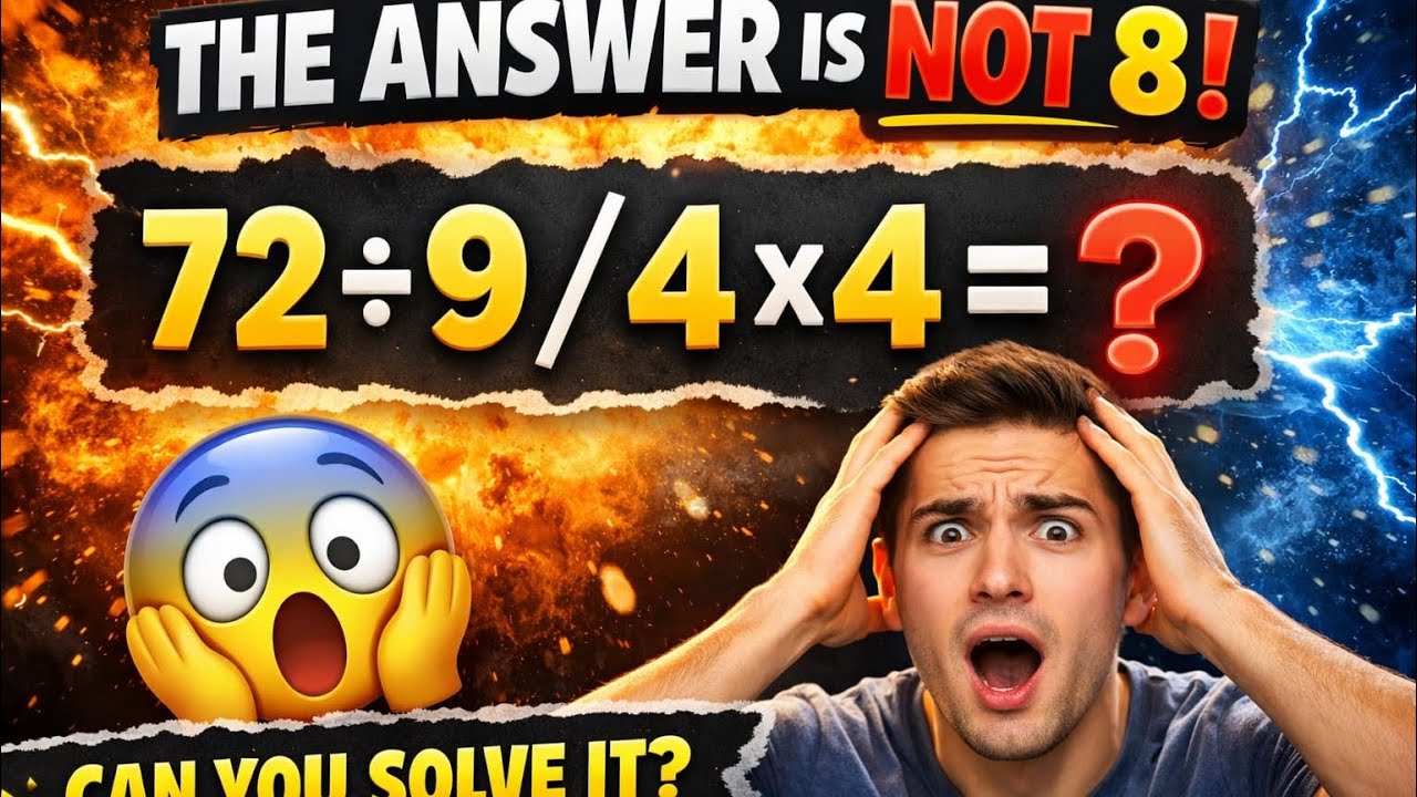 Most People get this Simple math Question wrong |BODMAS DMAS rules maths Question |