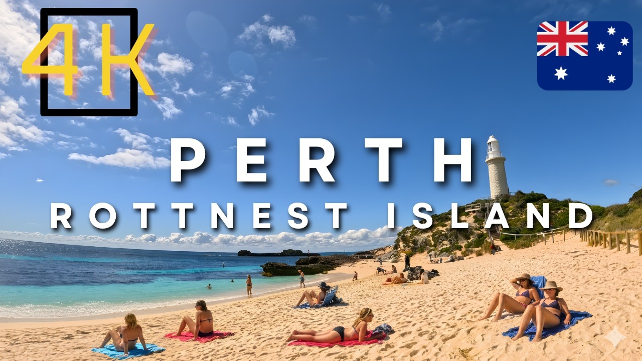 Rottnest Island Walking Tour (4K) | Home of Quokkas | Western Australia 🇦🇺