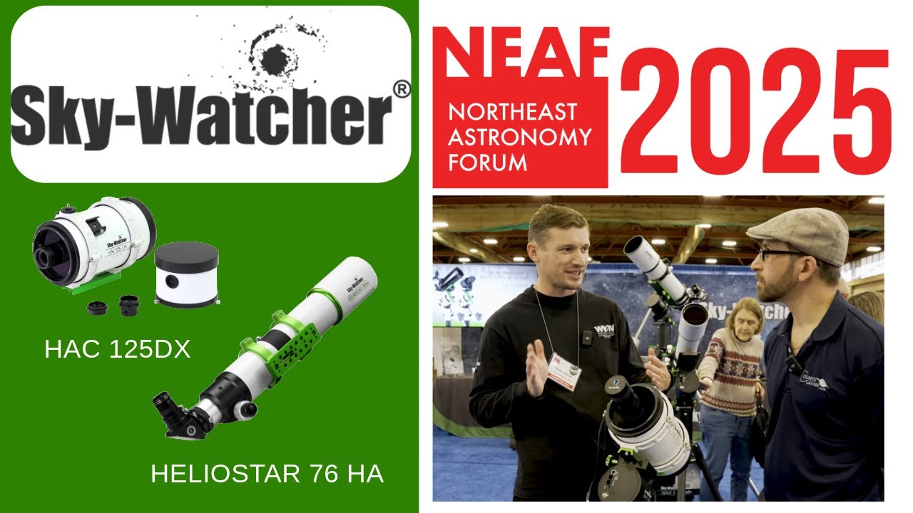 Sky Watcher - HAC125DX Mini Astrograph and Heliostar 76Ha Hydrogen-Alpha Solar Telescope NEAF 2025