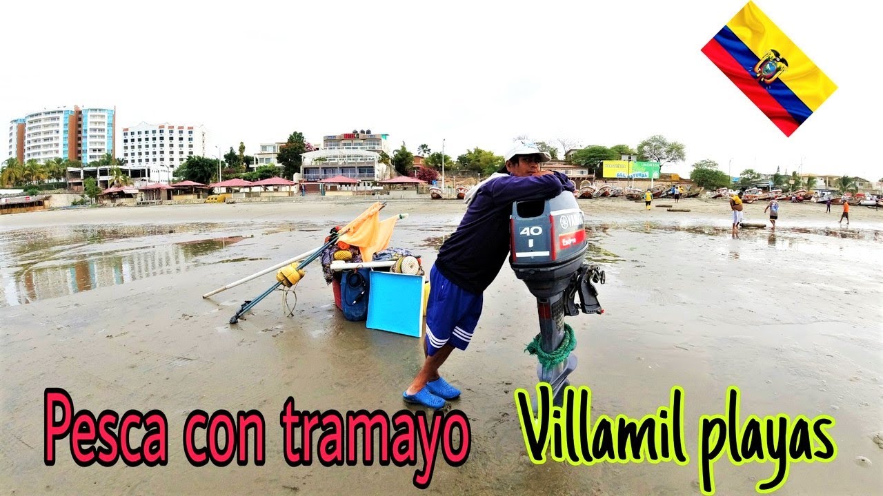 PESCA CON TRASMALLO / PLAYAS VILLAMIL / PESCA ARTESANAL / pesca en bote