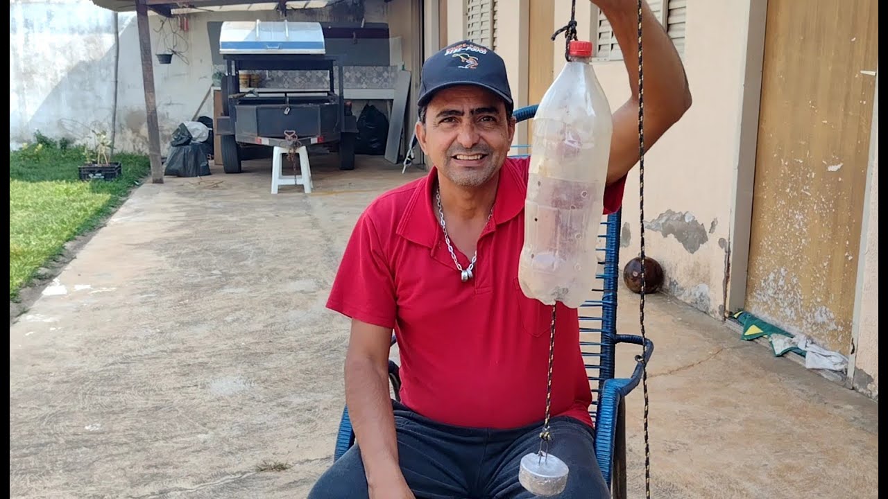 Cevador feito de pet muito bom e fácil de fazer