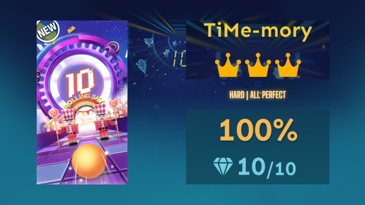 Rolling Sky - TiMe-mory (All Perfect, with Box Guides) NEW HARDEST RS LEVEL