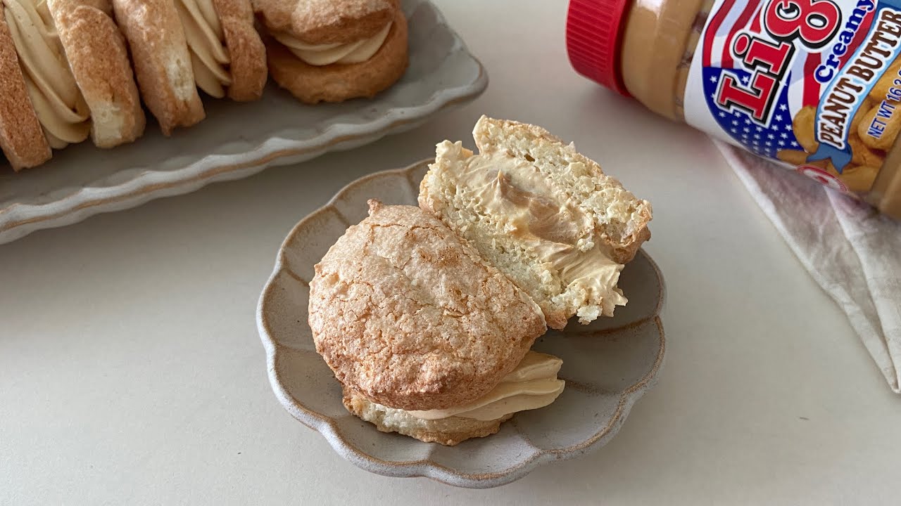 단짠조합이 국희샌드 저리가라. 솔티 피넛 다쿠아즈 만들기 / Salty Peanut Butter Dacquoise Recipe