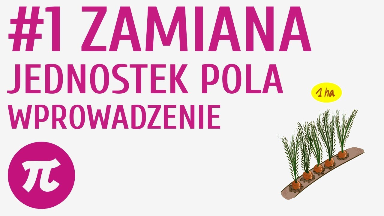 Zamiana jednostek pola - wprowadzenie #1 [ Pola figur ]
