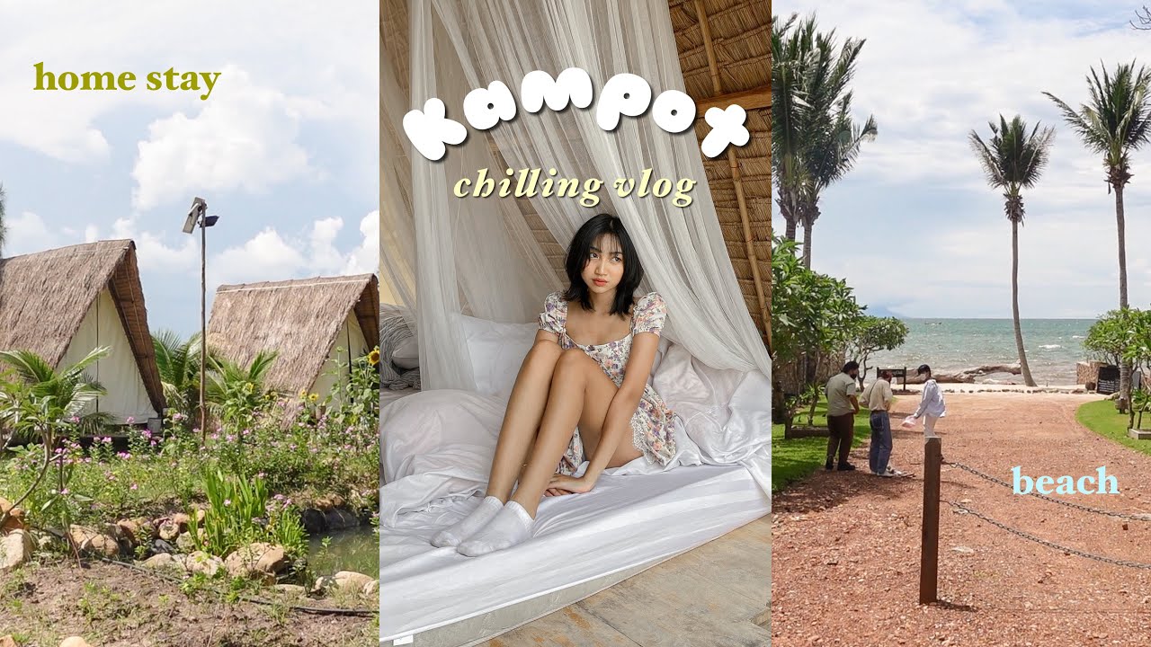 Kampot chilling vlog 🌿 ‧₊˚ :  cafe, beach, home stay, friends