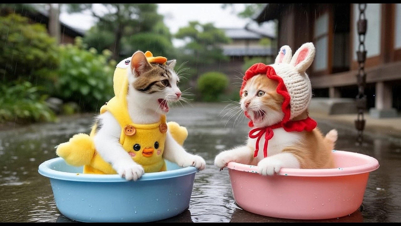 You Won't Believe How Cute These Two Kittens Are💞🐱🌦️