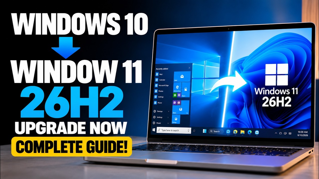 Windows 10 to Windows 11 26H2 &mdash;COMPLETE Guide!