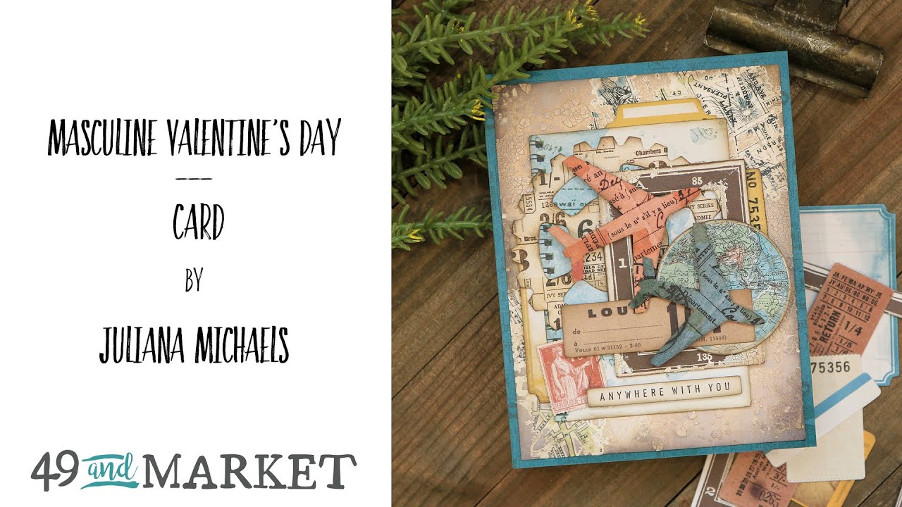 Masculine Valentine’s Day Card by Juliana Michaels