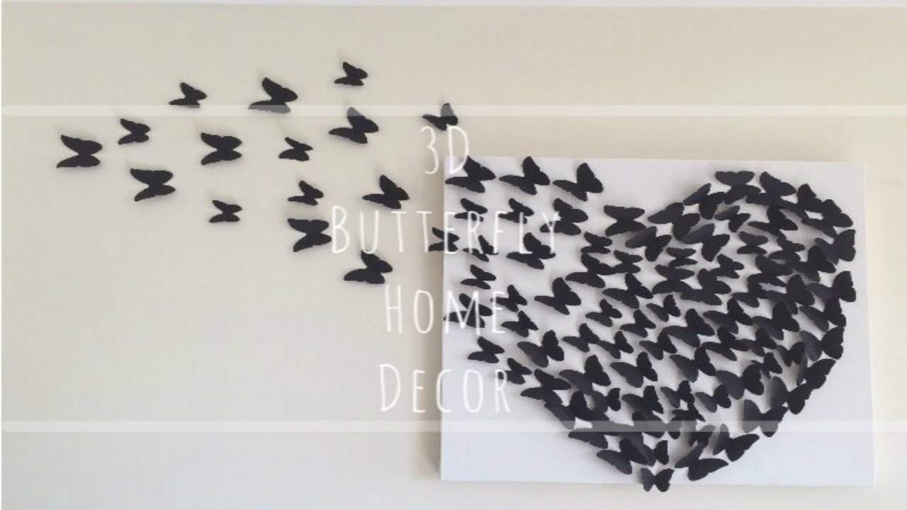 DIY: 3D Butterfly Wall Decor