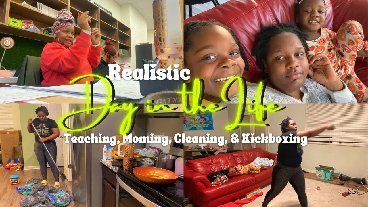 A Realistic Day in My Life | Work, Kids, Cleaning, & Workout