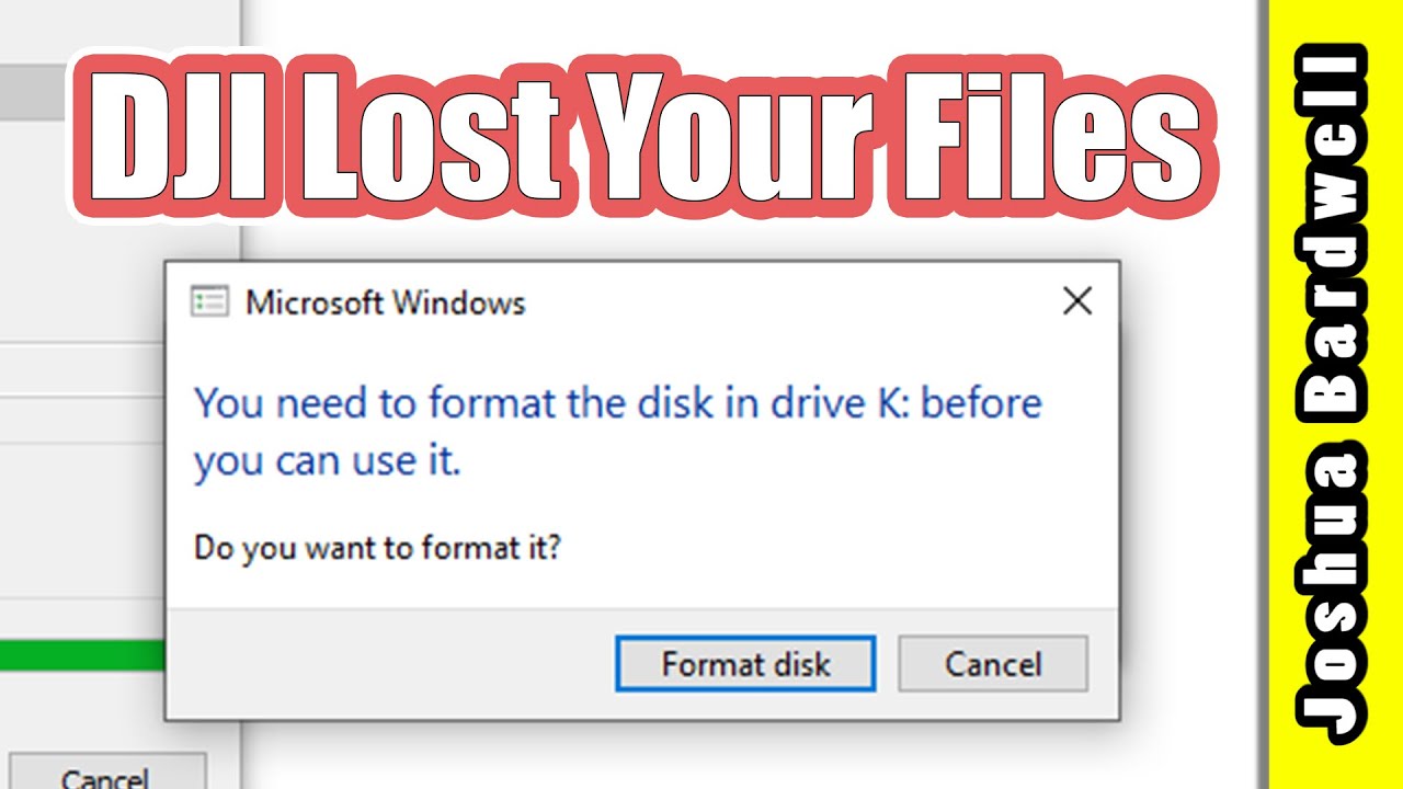 DJI corrupted SD card how to recover files (