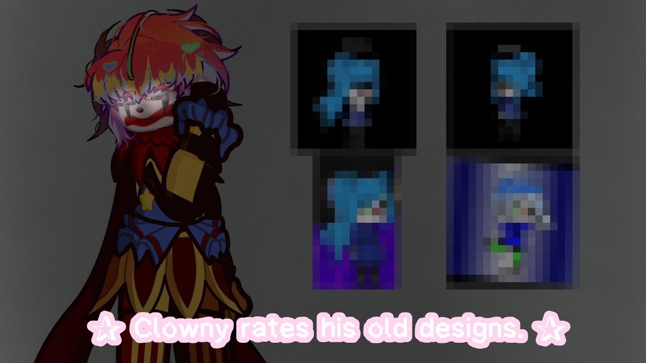 || Clowny rates his old designs. || [ Piggy book 1, My AU. ]