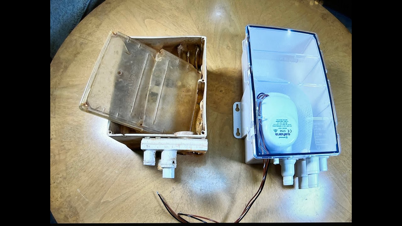 Installing The New Shower Sump - Rinker Fiesta Vee 270