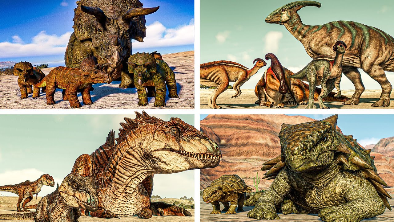 Dinosaurs and their Babies | Which is the "CUTEST" for you ? Jurassic World Evolution 2