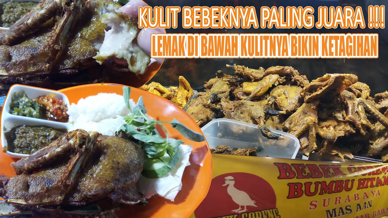 Kuliner Bebek di Bali - Bebek Goreng Enak di Bali Bumbu Hitamnya Juara Pokoknya | Kuliner di Bali