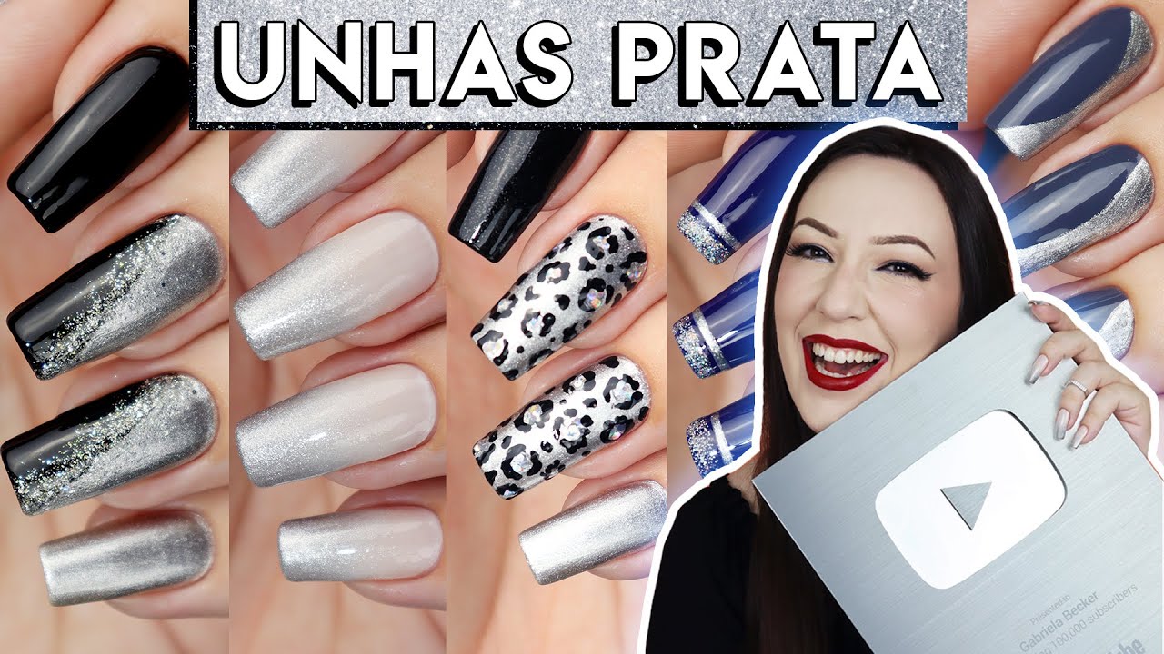 DECORAÇÕES de UNHAS em PRATA