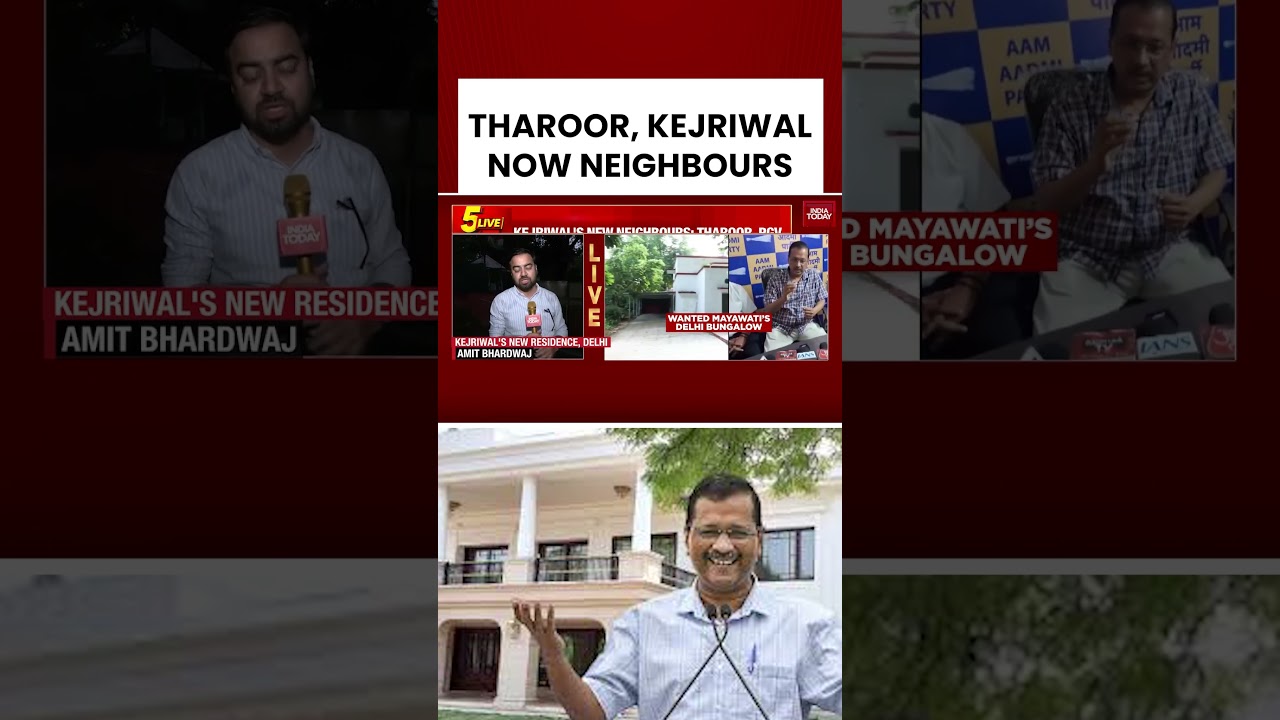 From Politics To Proximity: Shashi Tharoor And Kejriwal Now Neighbours In Lodhi Estate #delhinews