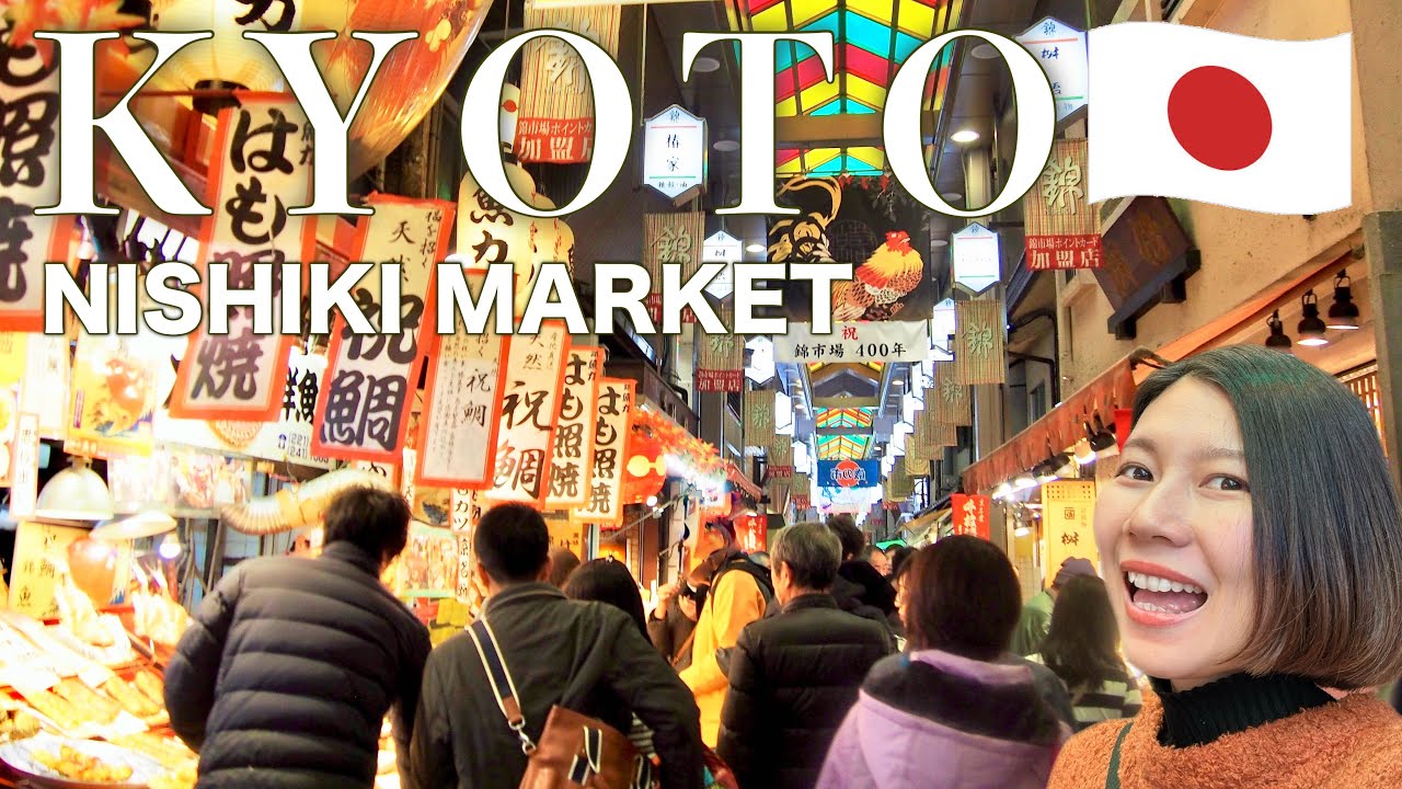 KYOTO🇯🇵 Nishiki Market:  TOP7 Foods You Must Try 🍵🍡  Travel to Japan