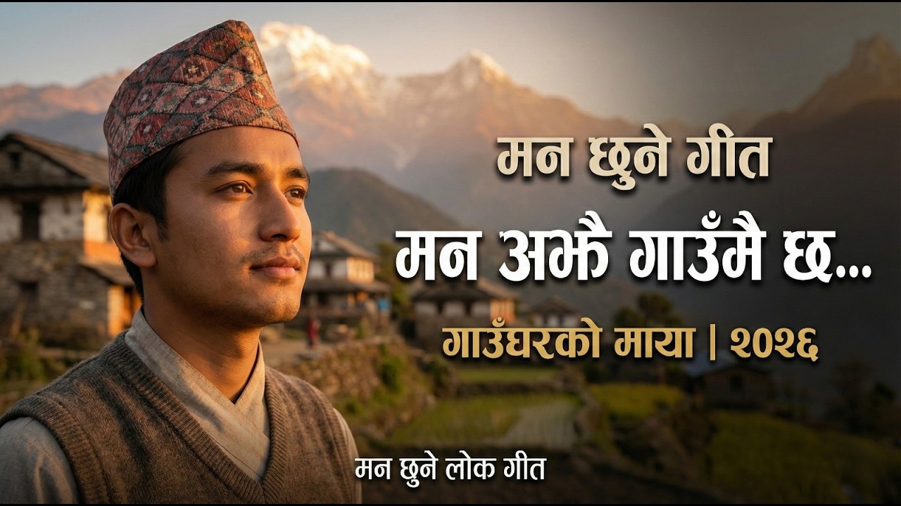 सुन्ने बित्तिकै मन छुने… 💛 MAN AJHAI GAU MAI CHHA | गाउँघरको माया | AI Nepali Lok Geet 2026
